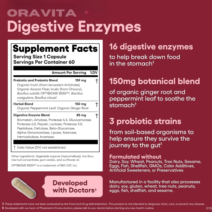 ORAVITA Digestive Enzymes